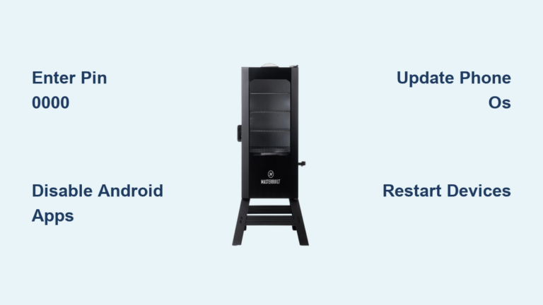 Fix Masterbuilt Smoker Bluetooth Connection Issues