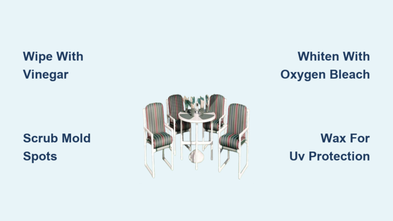 How to Clean PVC Outdoor Furniture