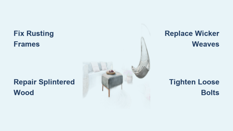 How to Fix Patio Furniture: Quick Repair Tips